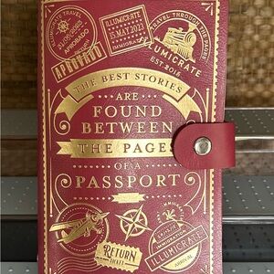 Ullumicrate Exclusive Bookish  Sticker collecting book Passport.
